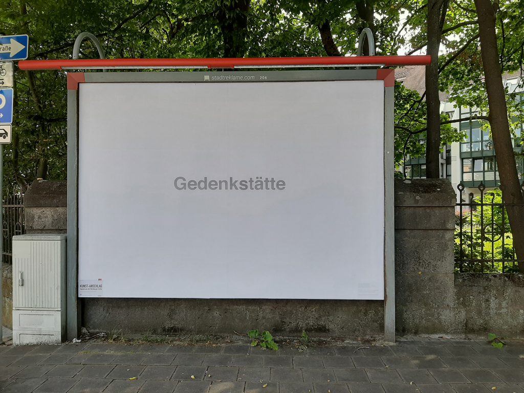 Oliver Boberg Plakatwand Gedenkstätte Nürnberg